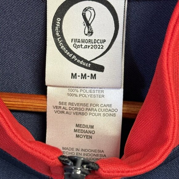 Fifa World Cup 2022 Qatar Jacket Mens Medium Red/Blue Soccer - Picture 6 of 9